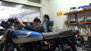 A conversation while preparing a CG125 for delivery. - YouTube