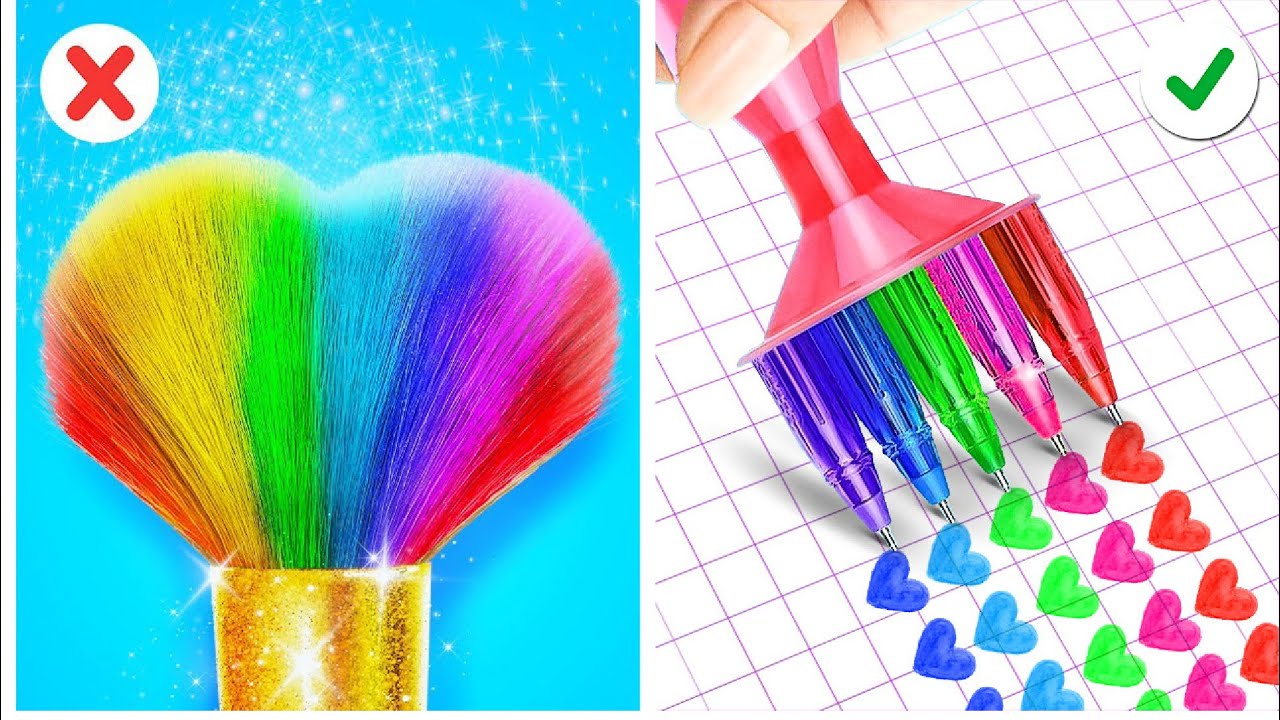 STUDENTE vs INSEGNANTE | Sfida Artistica E Trucchi Scolastici Pazzi Su 123 GO! Like!