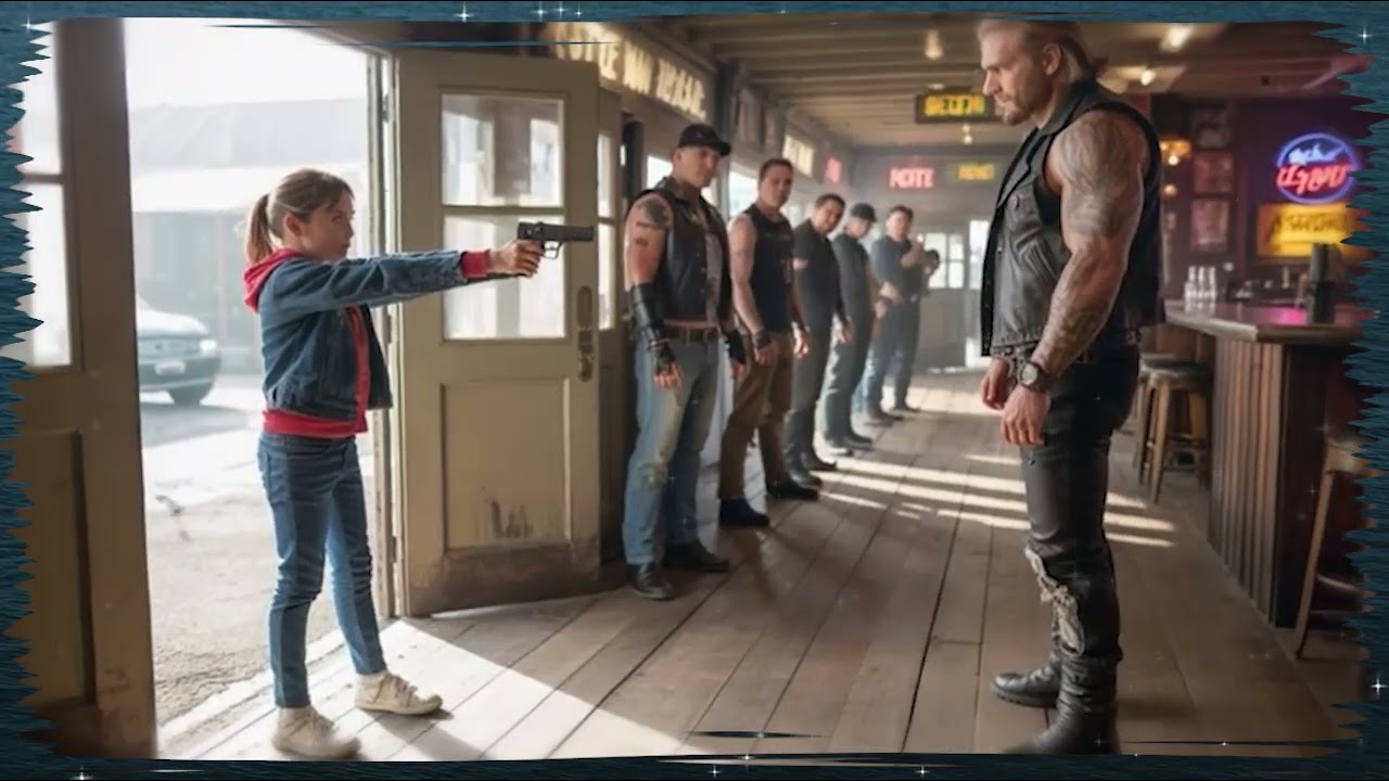 Kleines Mädchen richtete Waffe auf Biker und fragte： „Wer ist mein Vater？“