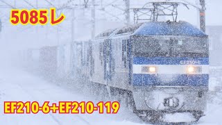5085レ　EF210-6+EF210-119 南彦根駅