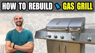 How to Rebuild a Grill (Burner, Drip Pan, and Burner Cover Replacement)