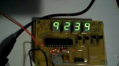 Multiplex 4 digit 7 segment display