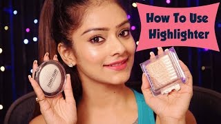 Learn How To Use Highlighter  | Make Up Kit | Beginners | Make Up Videos | Foxy