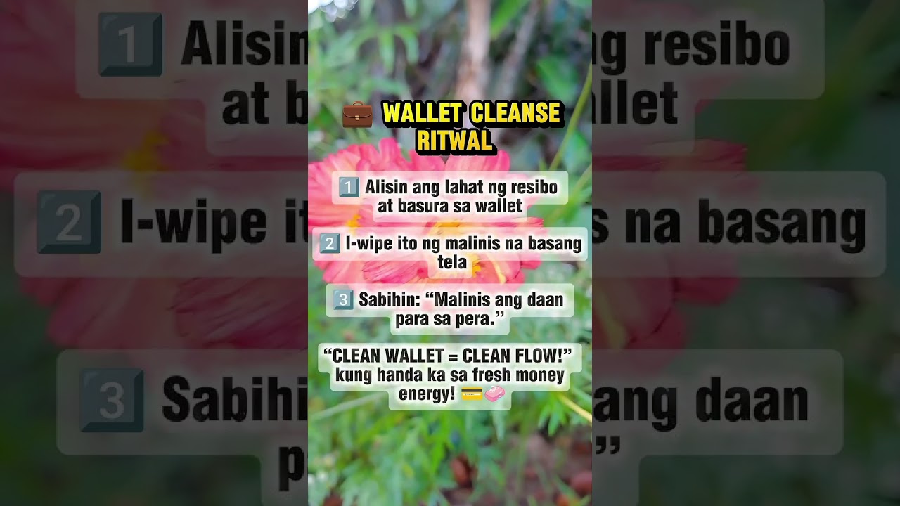 💼 WALLET CLEANSE RITWAL 