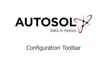 ACM Configuration Toolbar