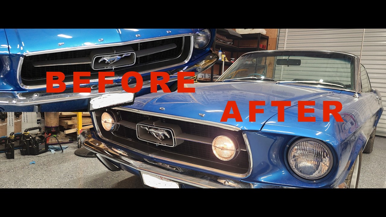 1967 mustang Fog light kit install