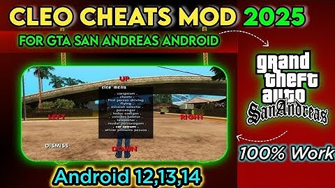 GTA SA CLEO CHEATS 2025 New Update | Android 11,12,13,14 | Gta San Andreas