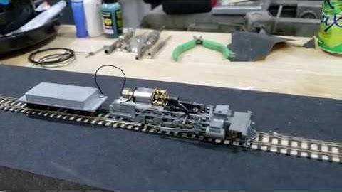 MDC Hon3 2-8-0 Chassis with a Cheap 5:1 Ratio Chinese Gear Motor