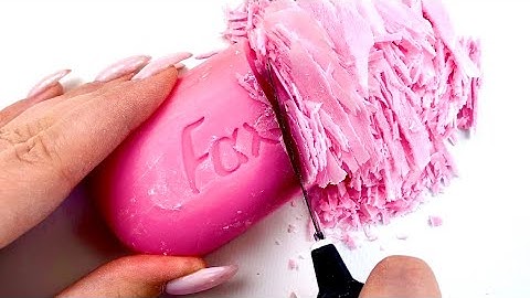 Cutting dry soap on the table 🔪 Soap Carving relaxing Sounds ! (no talking) Satisfying ASMR Video