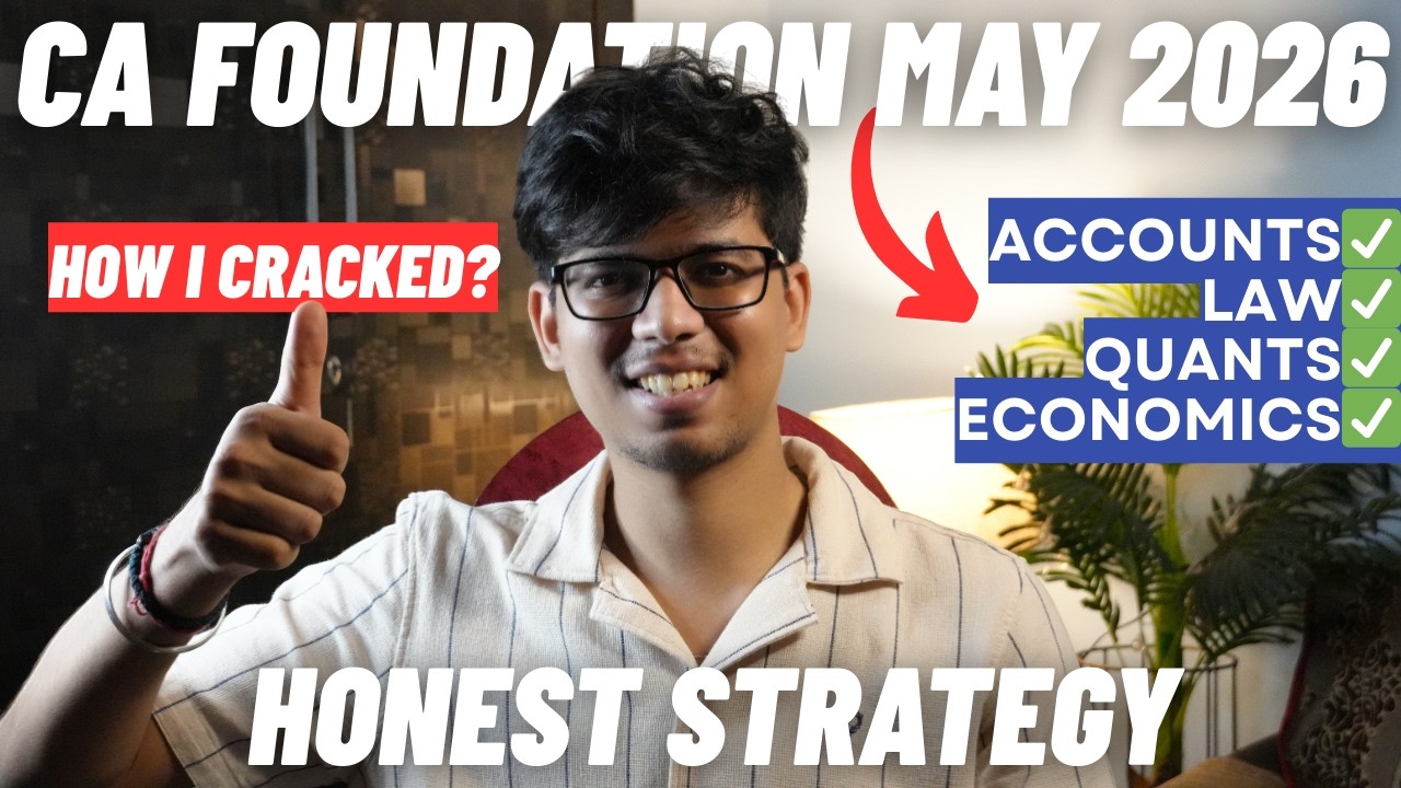 0 Se START to PASS? 😱 LAST 60 DAYS CA FOUNDATION MAY 2026 MASTER STRATEGY 🔥CA foundation MAY 26