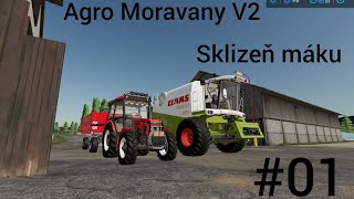 Agro Moravany V2/Sklizeň máku Zetor 7745 a Class Lexion 460/#01