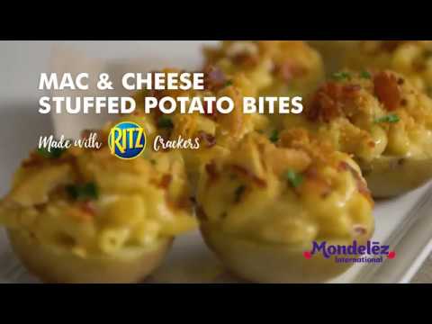 Mac & Cheese Stuffed Potato Bites made with RITZ Crackers