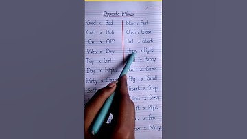 Opposite Words for kids - 25 Best Opposite Words - Opposite Words in English