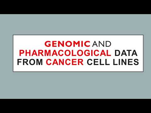 How to download and use Genomic and Pharmacological Data of Cancer Cell line Encyclopedia