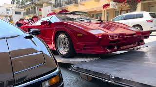 LOADING up Lamborghini Countach @ Monterey car week 2023