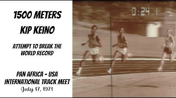 1500 Meters 1971 Pan Africa USA Meet