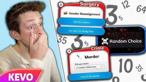 Bitlife but a random number generator make every decision