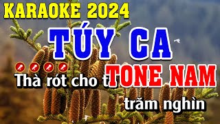 Túy Ca Karaoke Tone Nam Beat Chuẩn | Đình Long Karaoke