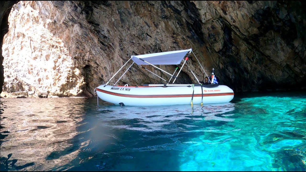 Kolibri KM 330 DL - Tohatsu 6 HP - Αη Γιάννης προς φανταστικές Σπηλιες Πηλέα!!!!