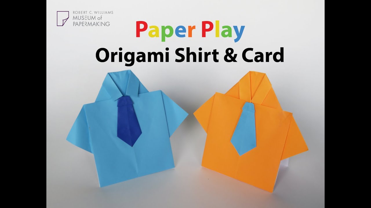 Paper Play Origami Shirt YouTube