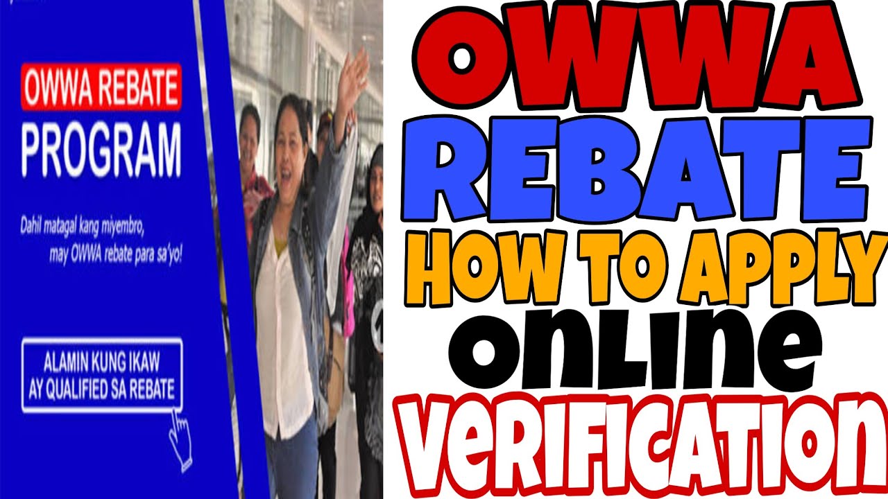 OWWA REBATE How To Apply Online YouTube