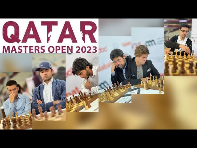 The Star-Studded Entry of the Qatar Masters 2023 feat. Magnus, Hikaru,  Anish, Gukesh 