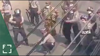 Myanmar Crackdown On Peaceful Protesters