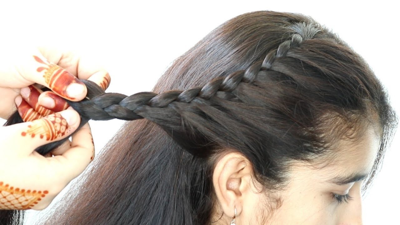 New Stylish Simple Hairstyle for girls - Easy hairstyle step by step -  hairstyle for medium hair - YouTube