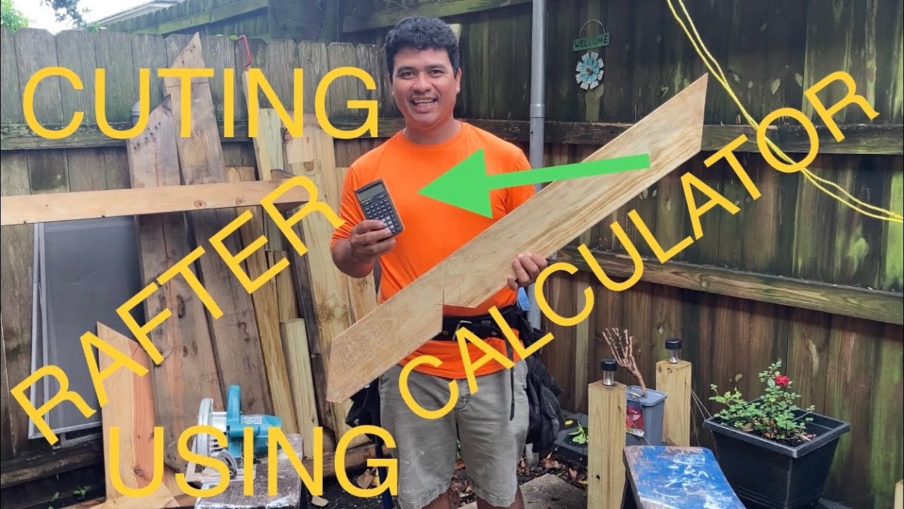 HOW TO CUT RAFTERS / USING CALCULATOR YouTube