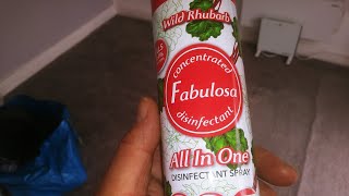 Fabulosa concentrated disinfectant all in one. Spray (Wild rhubarb) 400ml aerosol canister review. screenshot 5