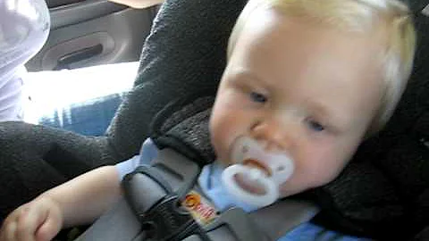 Owen, Alissa,&  Ashton Sleeping in the car
