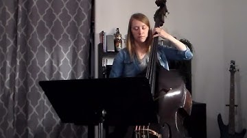 Bass A Major Two octave scale and arpeggio tutorial