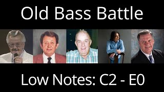 Ultimate Bass Battle of Old Bass Singers (C2-E0)