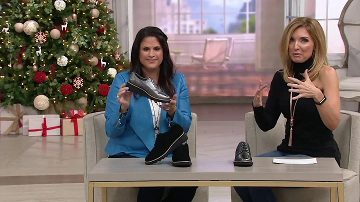 Clarks Leather Lace-Up Shoes- Sharon Noel on QVC