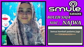 Boleh Saja - Karaoke Duet Smule Dangdut | Tanpa Vocal Pria | Asik Banget Suaranya