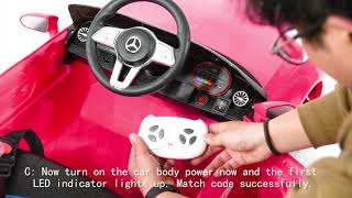 Little brown box - How to pair remote controller with 12V Licensed Mercedes Benz CLS Ride on Car screenshot 4