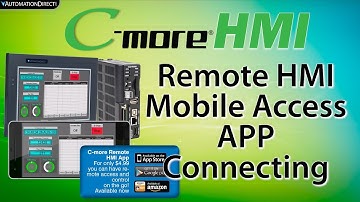 HMI remota C-more: Conecte la aplicación móvil para controlar su HMI C-more desde AutomationDirect
