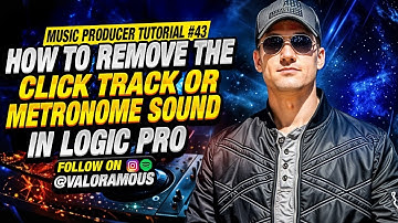 Music Producer Tutorial 43 | How to Remove the Click Track or Metronome Sound in Logic Pro