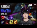 Kanavi Jungle Kha'Zix vs Kindred lol KR solo rank Full Game 16.9 | 카나비 카직스 vs 킨드레드