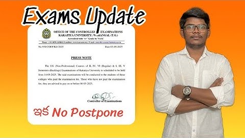 Exams Update KU Degree Exams|| Real ✅ or Fake ❌|| 2nd 4th 6th Sem and 1st 3rd 5th Sem