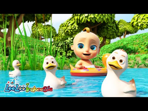 Lima bebek kecil - Five Little Duck | Lagu Anak Kompilasi Indonesia | LooLoo Indonesia