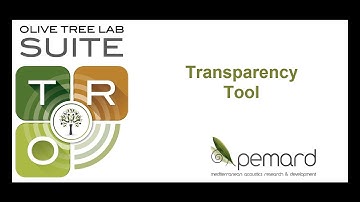 Transparency tool in Olive Tree Lab