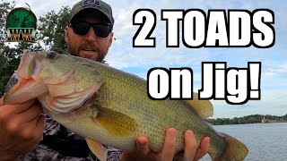 Football Jig Bass Fishing | Two Personal Best | Fun Fishing with 4 Year Old! by Weekend Woodsmen 151 views 1 year ago 4 minutes, 56 seconds