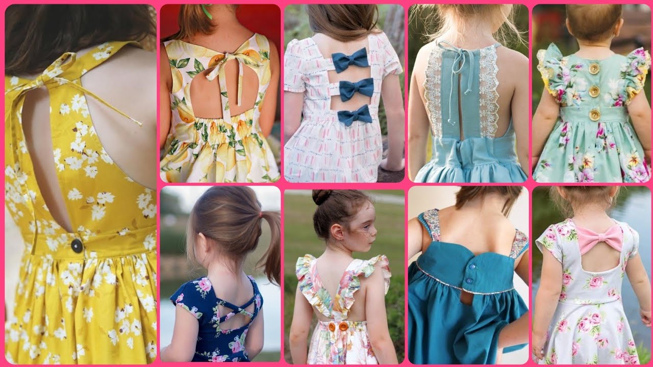 Baby Girls Back Neck Design Christmas Day Designs Dress Designs Little Kids  Fashion Trends  YouTube