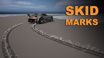Unreal Engine 5 - Car Skid Marks #2