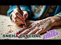 Sneha Panchal mehndi #live