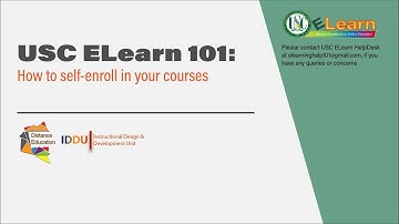 How to self-enroll in your courses