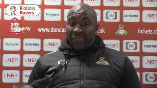 Doncaster boss Darren Moore pleased to get games coming again after  Wimbledon win | iFollow Rovers