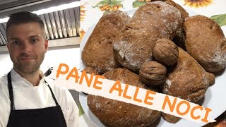 PANE ALLE NOCI RUSTICO fatto in casa con poco lievito