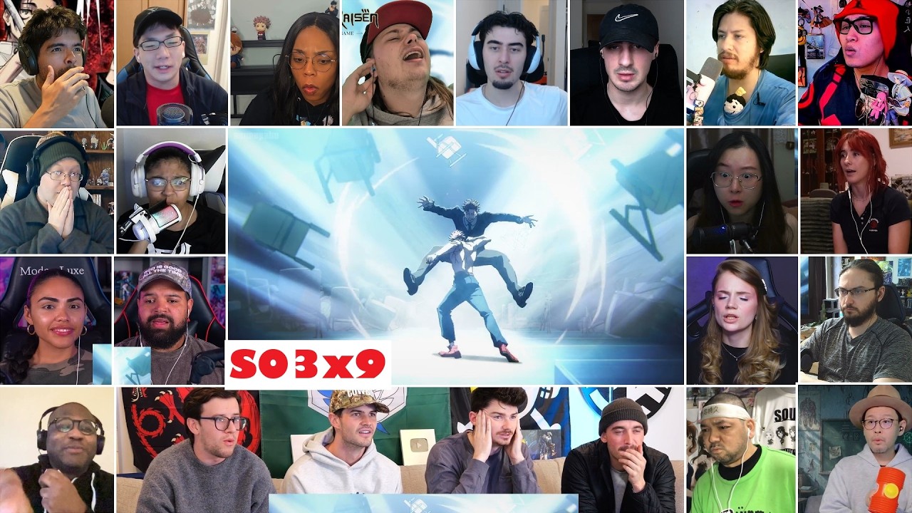 [4K] YUJI VS HIGARUMA!!! Jujutsu Kaisen Season 3 Episode 9 Reaction Mashup -呪術廻戦 3期 9話 リアクション